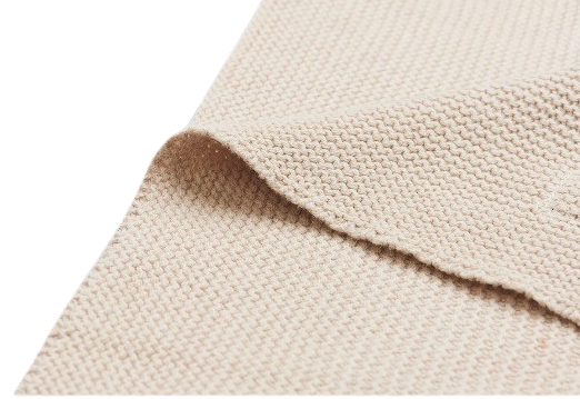 Deken Wieg 75x100cm Basic Knit - Nougat