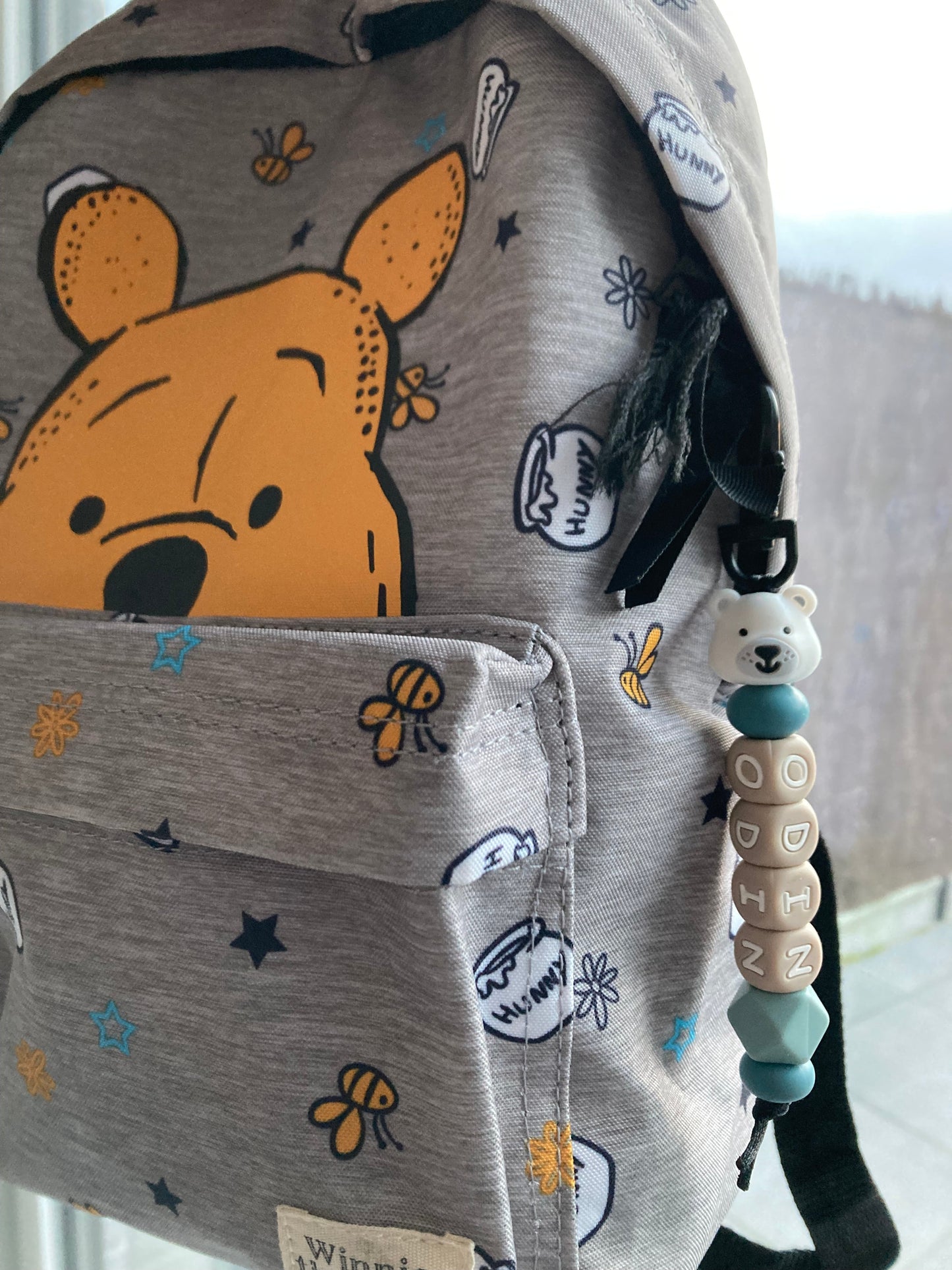 Tas-/Sleutelhanger kort - DWEEZIL op rugzak