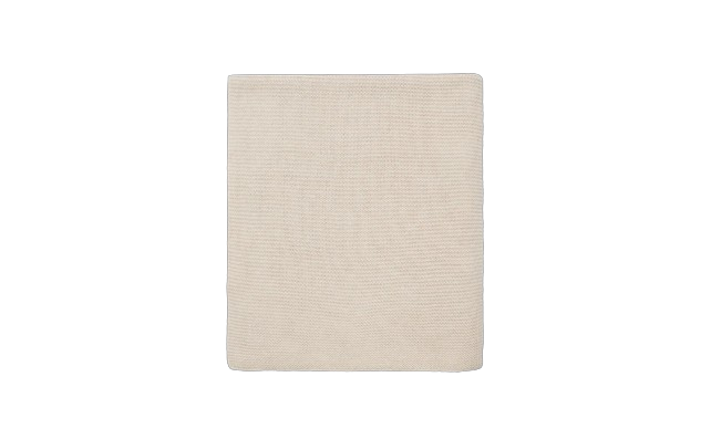 Deken Wieg 75x100cm Basic Knit - Nougat