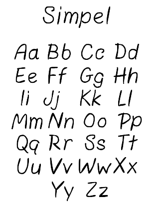 Lettertype Simpel
