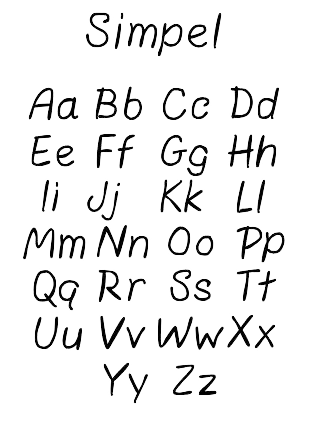 Lettertype Simpel