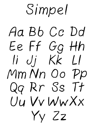 Lettertype Simpel