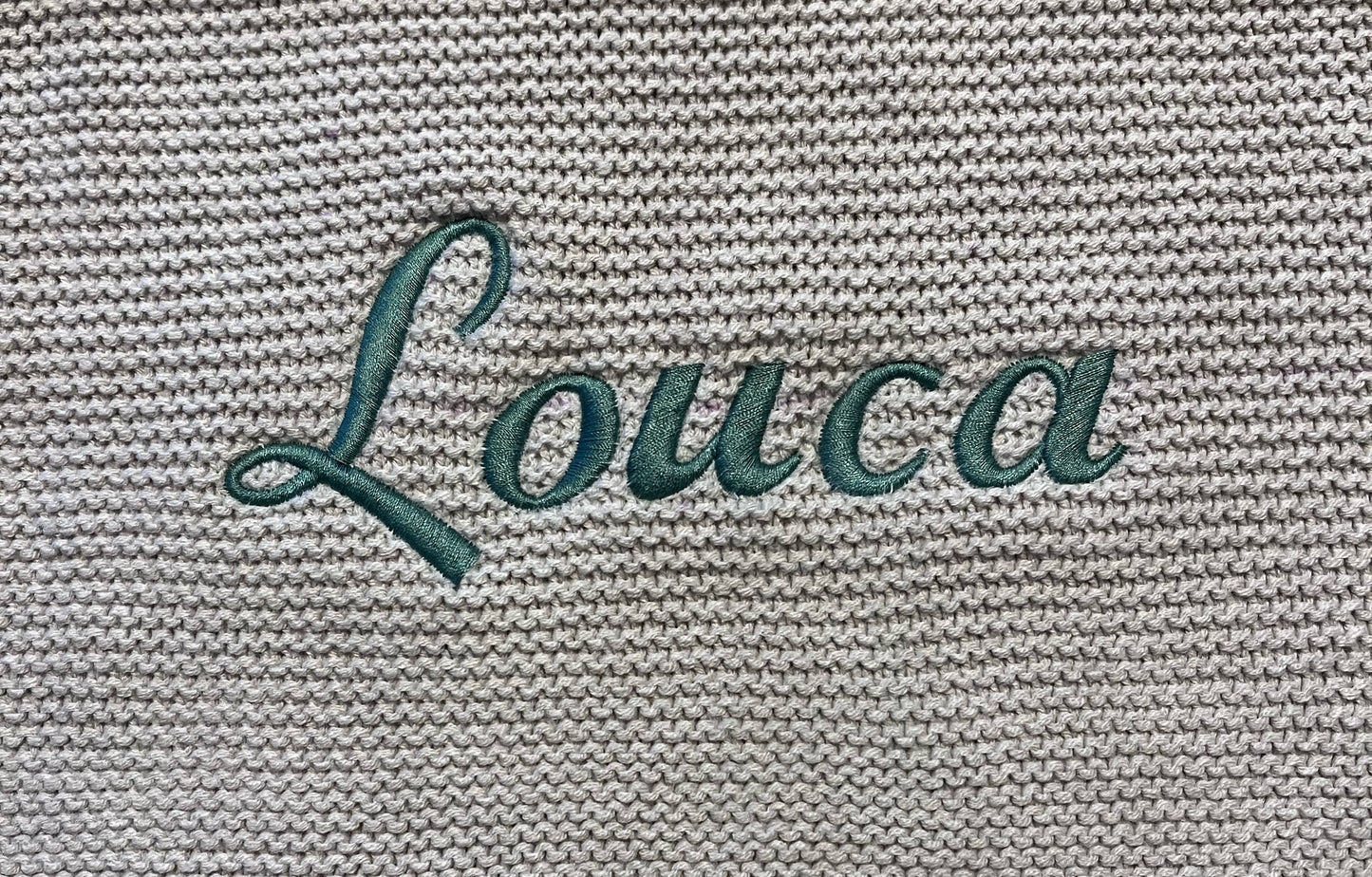 Deken Wieg 75x100cm Basic Knit - Nougat