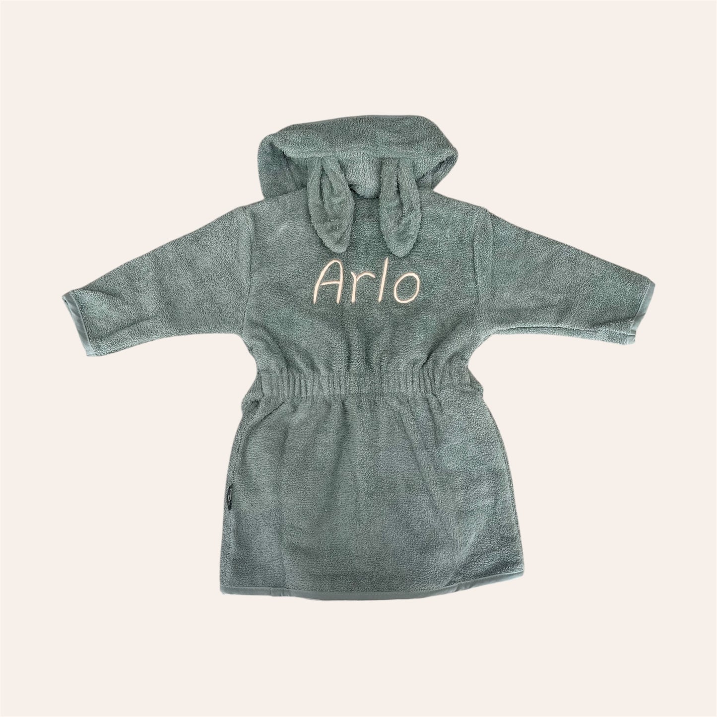 Badjas 'Bunny' 85cm - 1/2 jaar - Groen