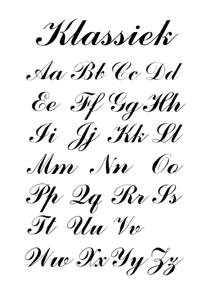 Lettertype Klassiek