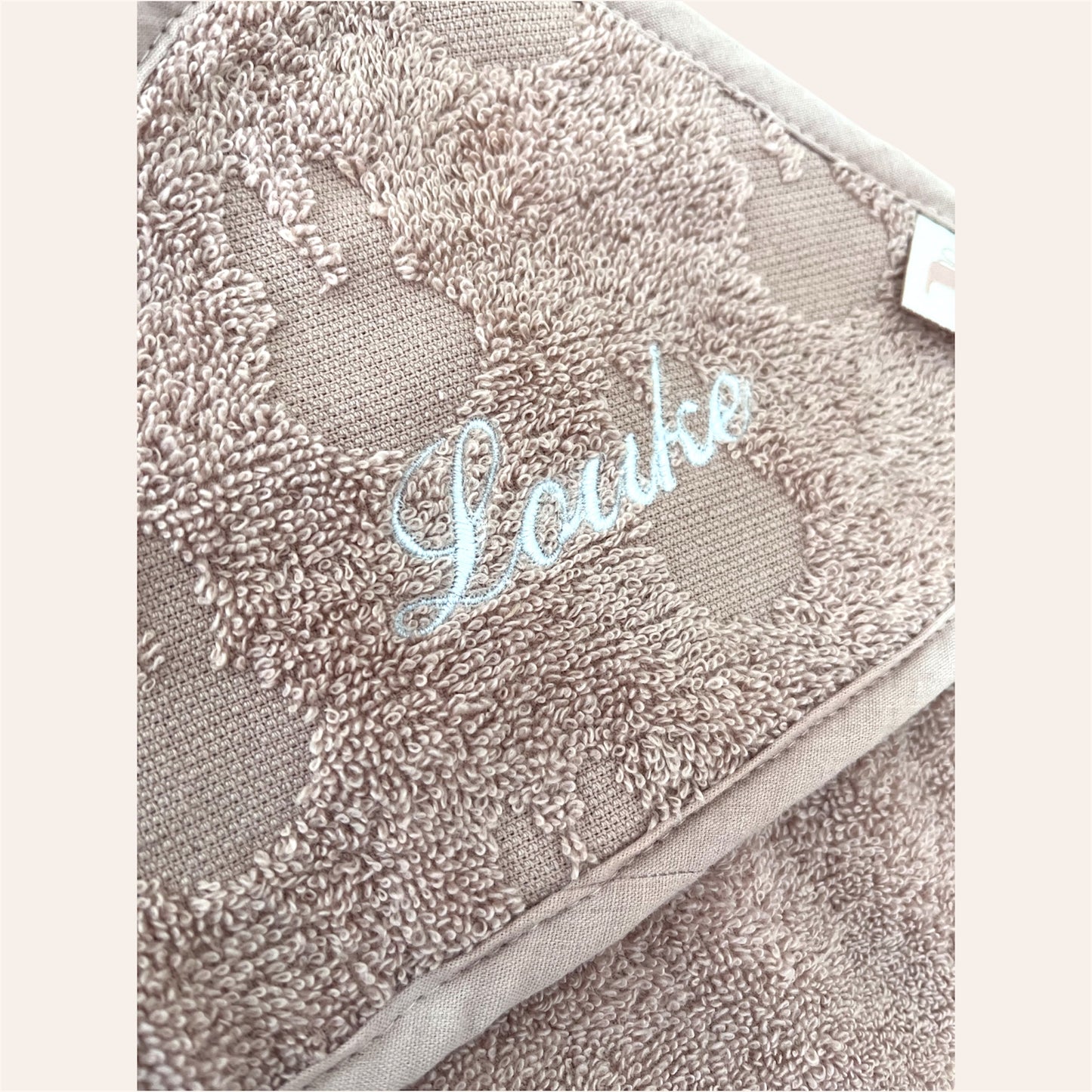 Badcape Badstof 75x75cm 'Nijntje' - Roze