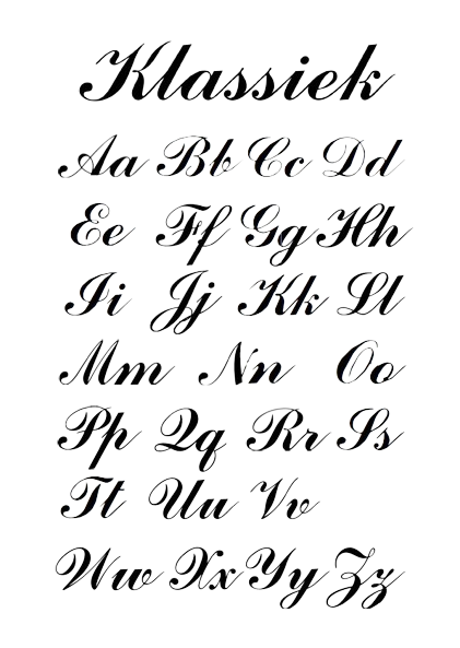 Lettertype Klassiek
