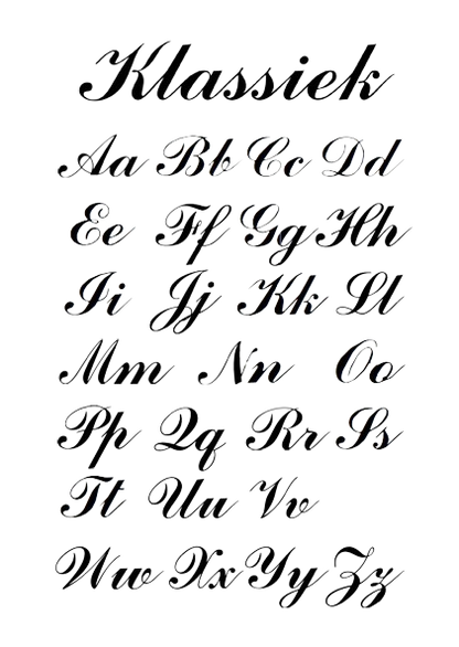 Lettertype Klassiek