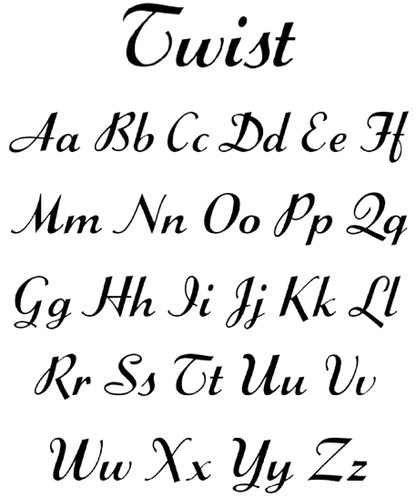 Lettertype Twist